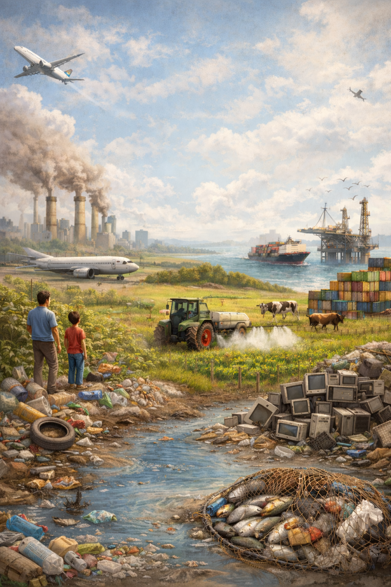 Contaminando el planeta. más allá del coche eléctrico